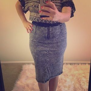 Jeans pencil skirt!