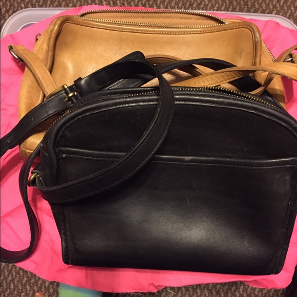 Coach Handbags - Two vintage Coach handbags.