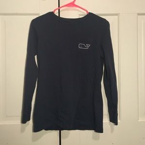Long sleeve whale pocket tee