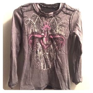 Black long sleeve Sinful tee