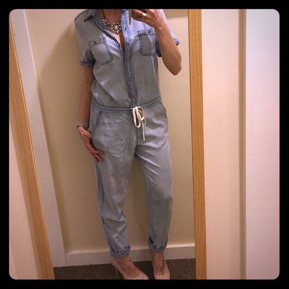 Lou & Grey Pants - Chambray Jumpsuit
