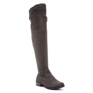 Brown over the knee boot!