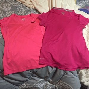 Nike and Fila dri fit tops!!