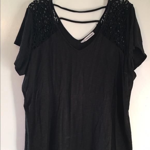 Maurice's Black Lace Top