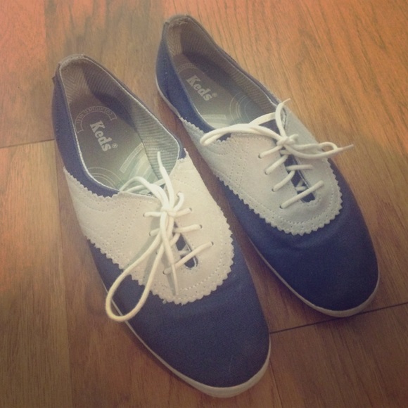 Suede and canvas keds