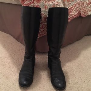 Tahari Leather and Neoprene Boots