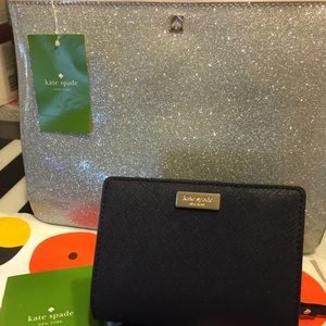 ❤️Kate Spade  leather wallet & patent  carry all