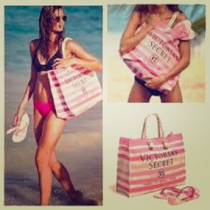 Victoria's Secret Beach Bag with Sandals (L)
