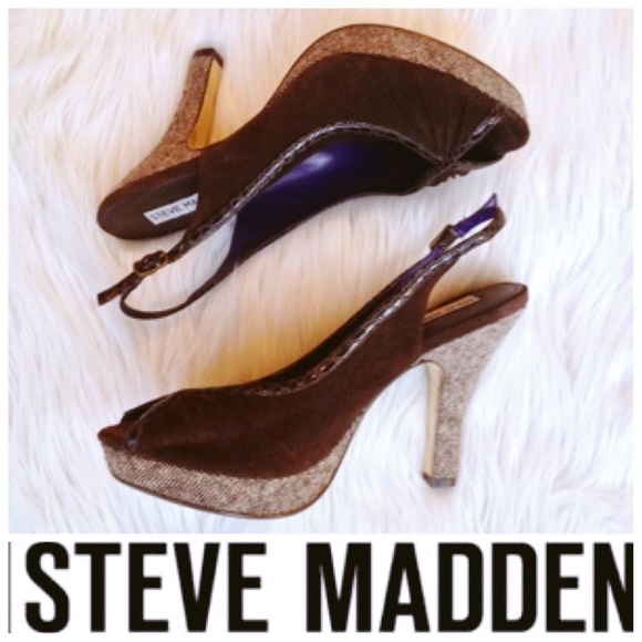 💥SALE TODAY💥STEVE MADDEN Open Toe Heels - Picture 1 of 4
