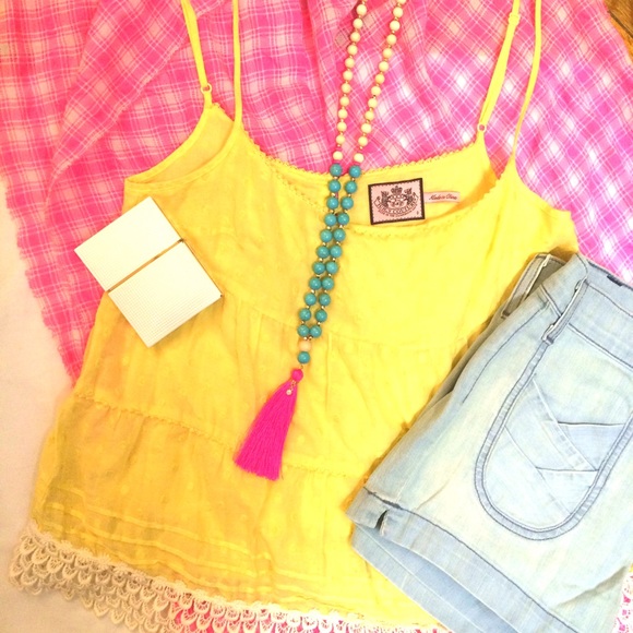 🌻Juicy Couture yellow tank top 🌻