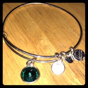Alex & Ani emerald gem bracelet