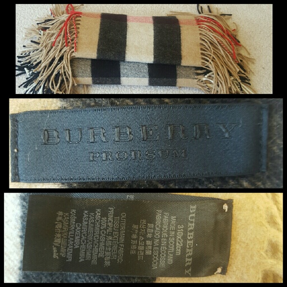 Burberry Prorsum Half Mega Check Scarf AUTHENTIC - Picture 2 of 4