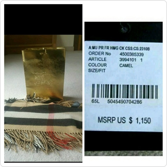 Burberry Prorsum Half Mega Check Scarf AUTHENTIC - Picture 3 of 4