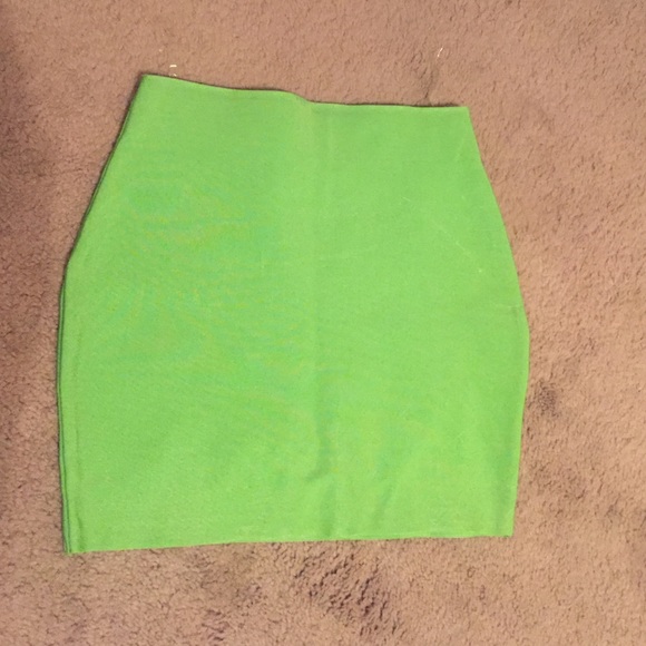 Dresses & Skirts - Lime Bandage Skirt