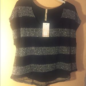 Woven stripe shirt