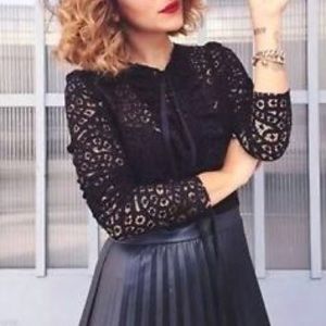 Zara leather skirt dress