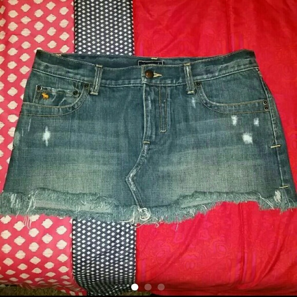 A&F Jean Skirt