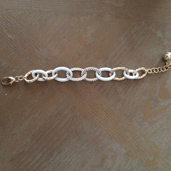 White and gold Brighton bracelet- beautiful!
