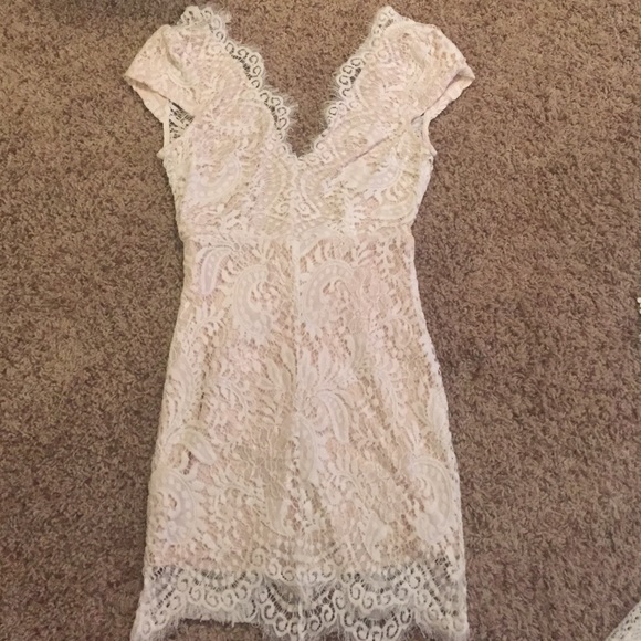 White lace dress
