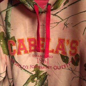 Hooded sweatshirt pink camo