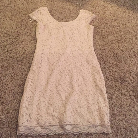 White lace dress