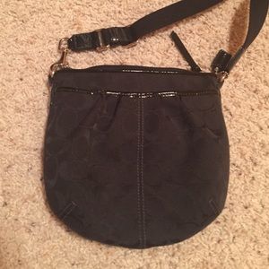 Black Coach Signature cross body