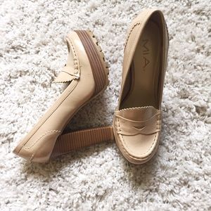 MIA Oxford Style Platform Chinky Heels