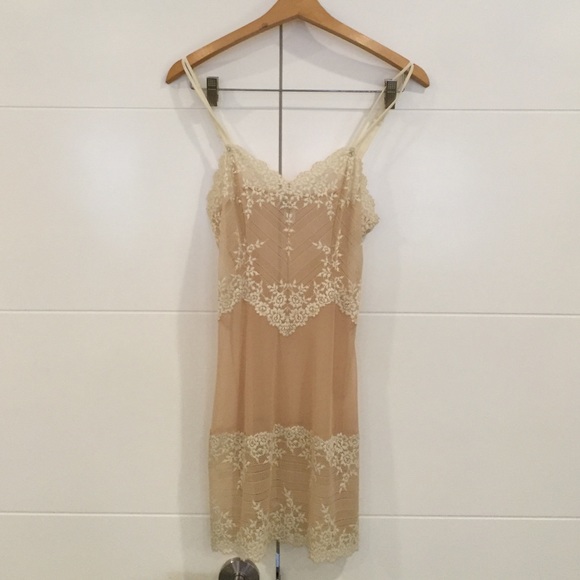 Delicate lacy mesh slip