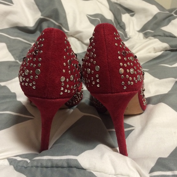 Red Rhinestone Heels - Picture 2 of 3