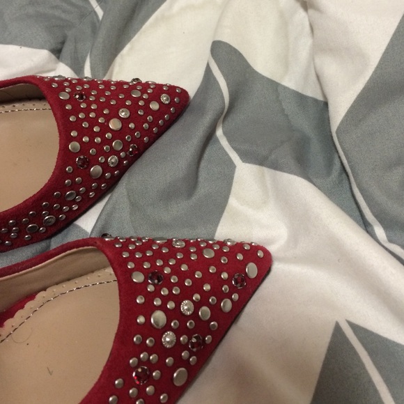 Red Rhinestone Heels - Picture 3 of 3