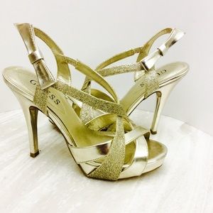 💥SALE💥❤️GORGEOUS Sparkly gold heels❤️