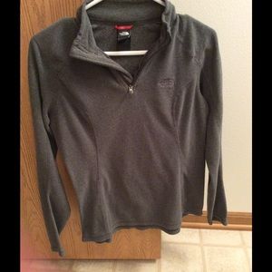 Grey north face pullover