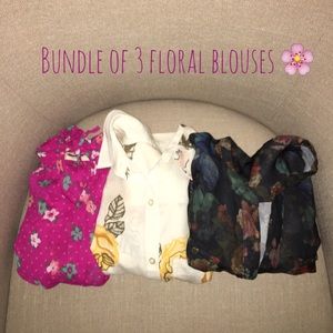 Bundle of 3 Floral Blouses