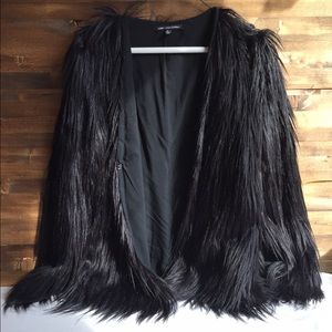 Ladakh x UO Margot Faux Fur Coat in Black