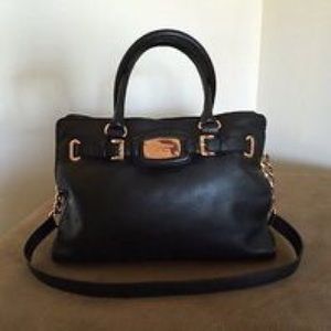 michael kors hamilton bag w/ rose gold