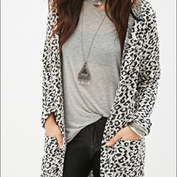 Leopard Print Cardigan