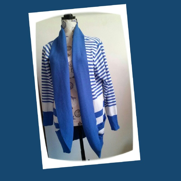 Really nice blue striped spring sweater