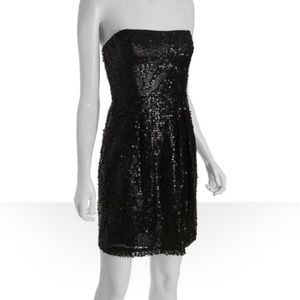 Black sequin party dress