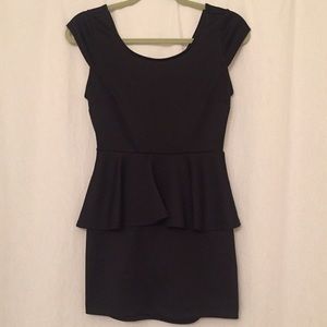 ‼️ black peplum dress