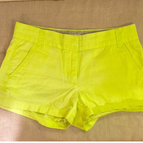 j. crew neon chino short