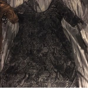 🎉SALE🎉 Grey Snake Skin Night Club Dress