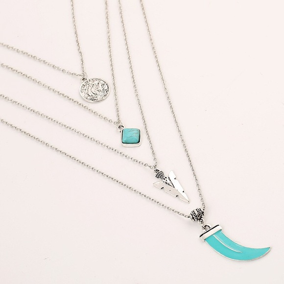 Multilayer Chain Necklace - Picture 2 of 4