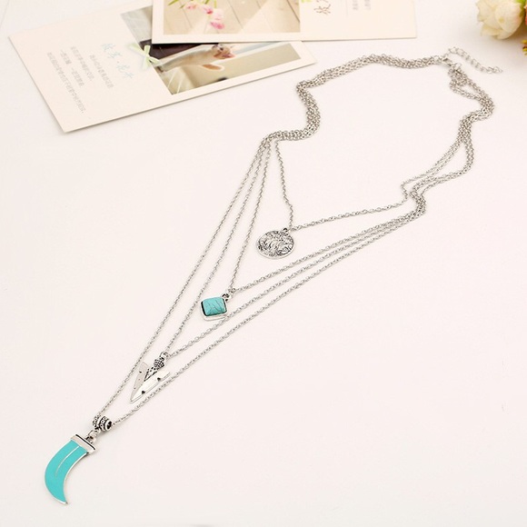 Multilayer Chain Necklace - Picture 3 of 4