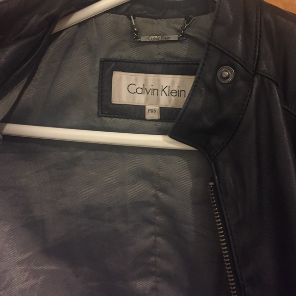 Calvin Klein Leather Jacket - Picture 2 of 3