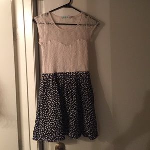 Lace Top Flower bottom dress