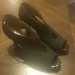Black heels. Worn once