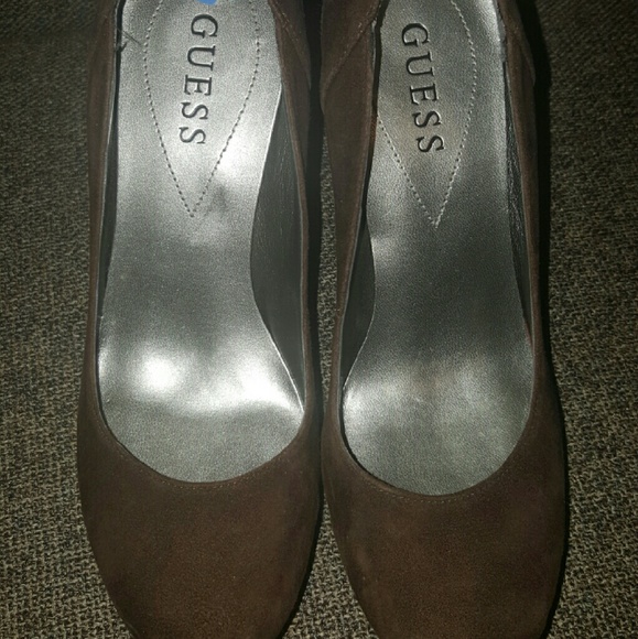 Guess brown heels