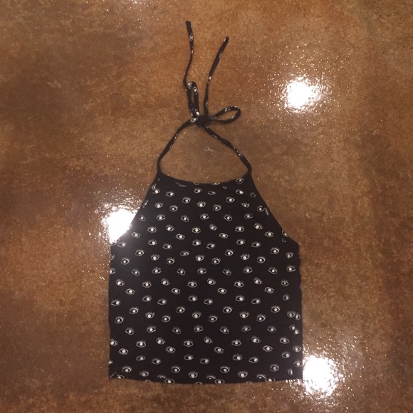 Printed Halter Top Brandy Melville
