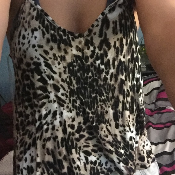 Cheetah print halter tank top