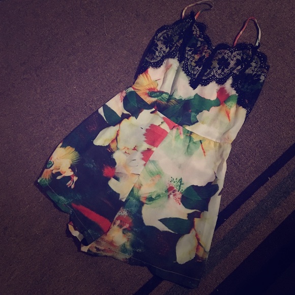 Floral Lace Romper